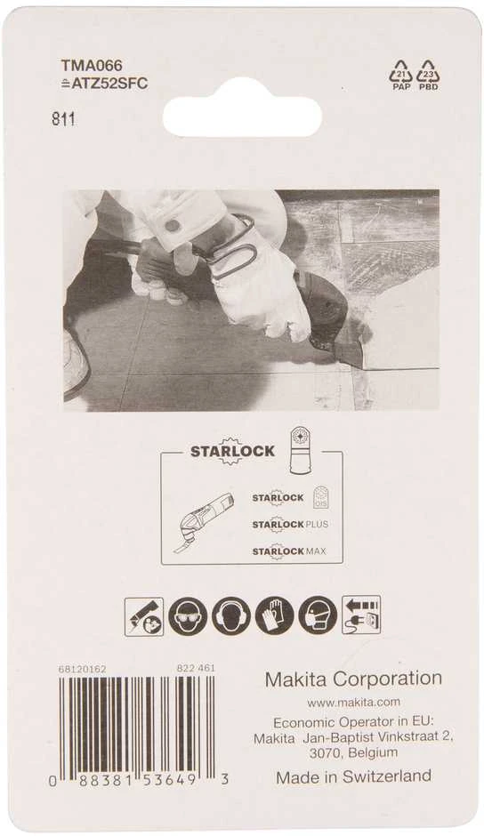 Makita MULTITOOL grandymo priedas 52mm FLEXIBLE B-64995