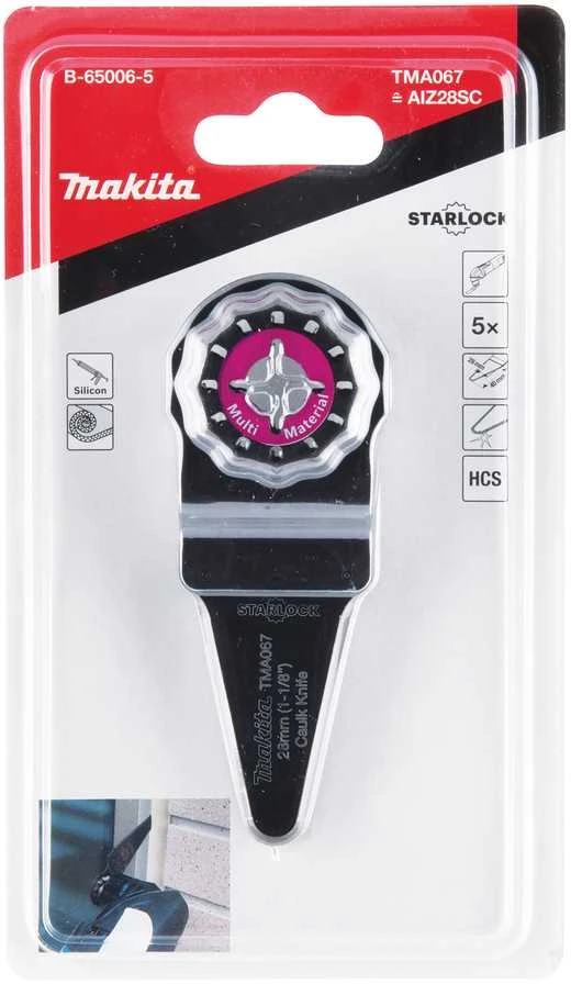 Makita MULTITOOL smailus priedas (langų glaistui, silikono pjovimui) B-65006-5