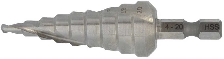 Makita PAKOPINIS GRĄŽTAS SKARDAI (SPIRALINIS) 4-20mm, ilgis 75/53mm, 1/4 D-40157