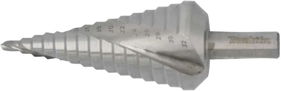 Makita PAKOPINIS GRĄŽTAS SKARDAI (SPIRALINIS) 4-32mm, ilgis 102/80mm, 10mm D-40163