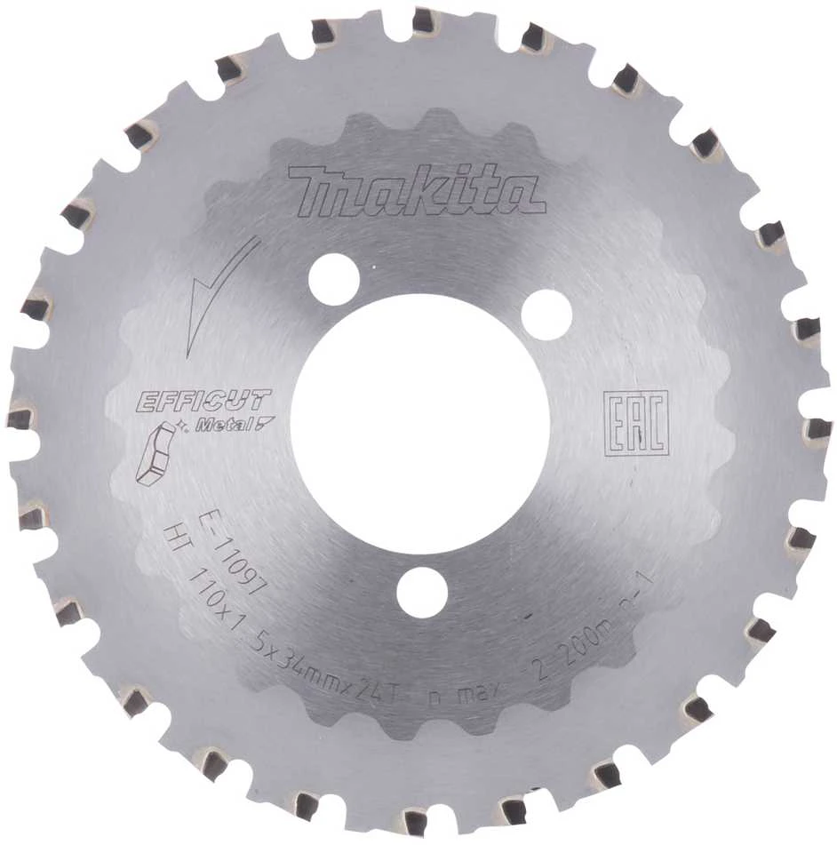 Makita Pjovimo diskas 110x34MM, Z-24, EFFICUT METAL E-11097