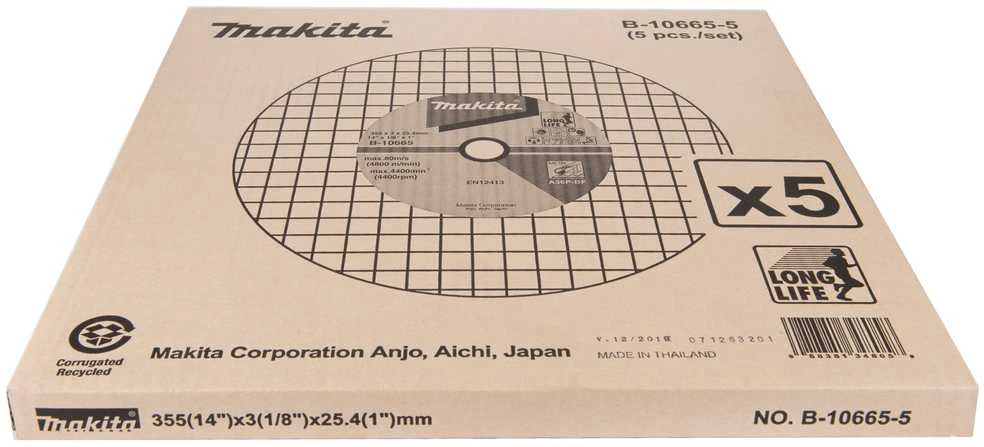 Makita Pjovimo diskas Metalui 355x3x25,4mm B-10665-5