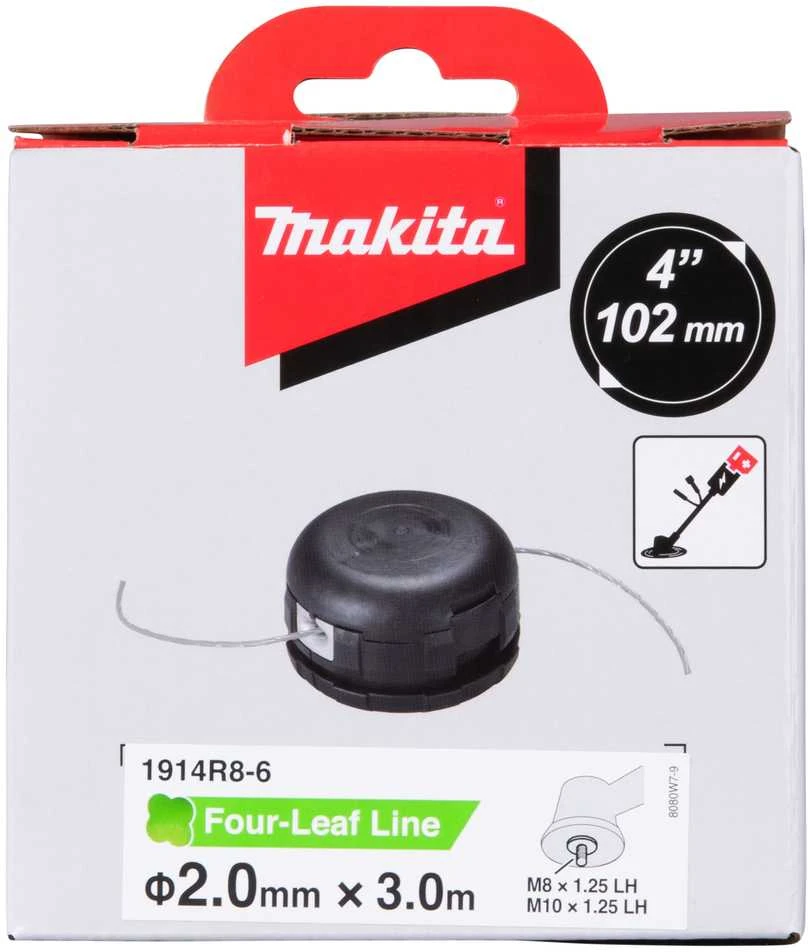Makita Pjovimo galva plokščiu dugnu, BUMP&FEED, valo skersmuo 2,0mm, sriegiai: M8 ir M10 , 1.25LH 1914R8-6