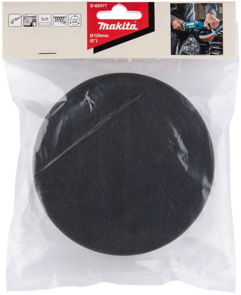 Makita Poliravimo kempinė 125MM FLAT, FINE D-62577