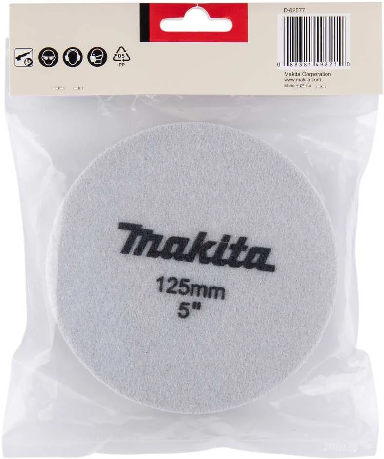 Makita Poliravimo kempinė 125MM FLAT, FINE D-62577