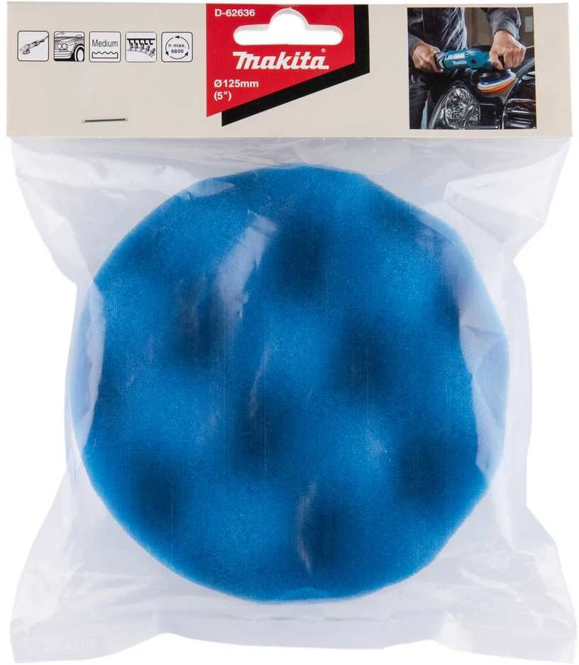 Makita Poliravimo kempinė 125MM WAVE, MEDIUM D-62636