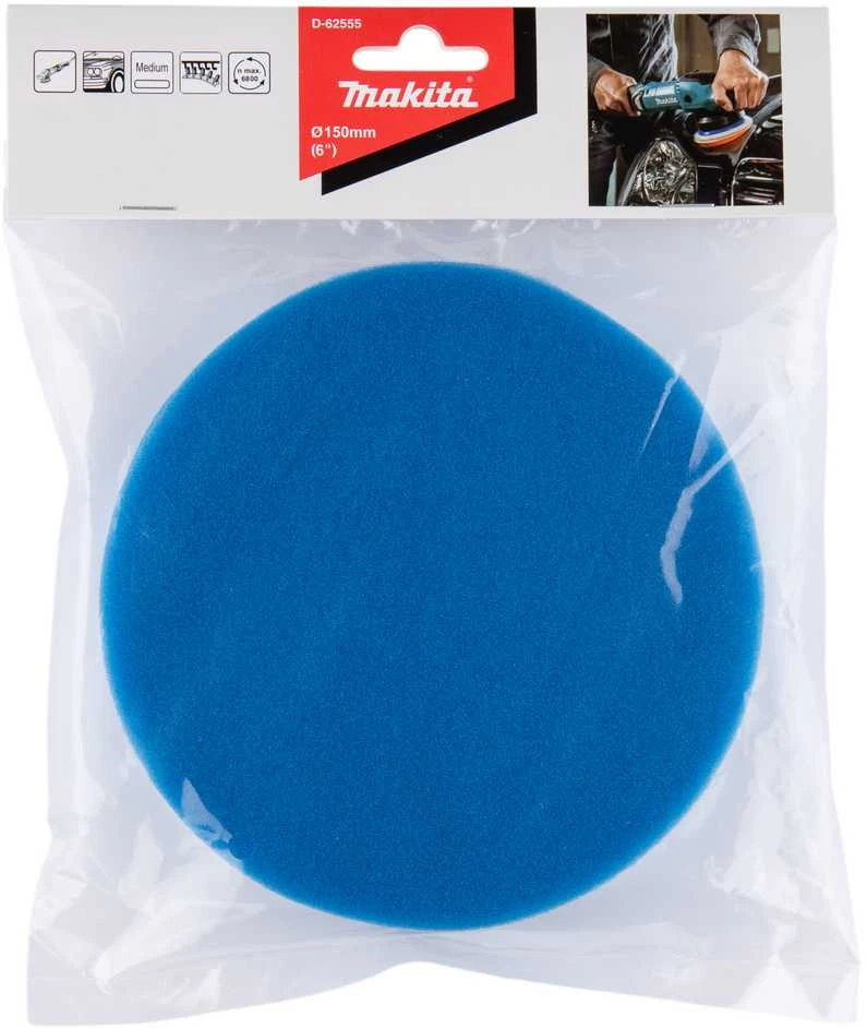 Makita Poliravimo kempinė 150MM FLAT, MEDIUM D-62555