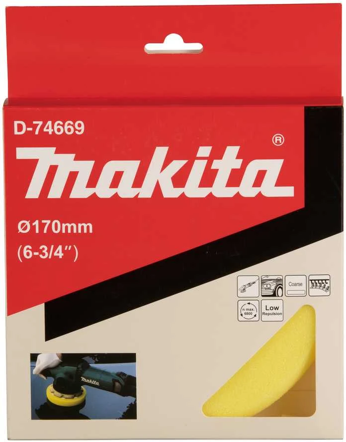 Makita Poliravimo kempinė 150MM FLAT, ROUGH D-74669