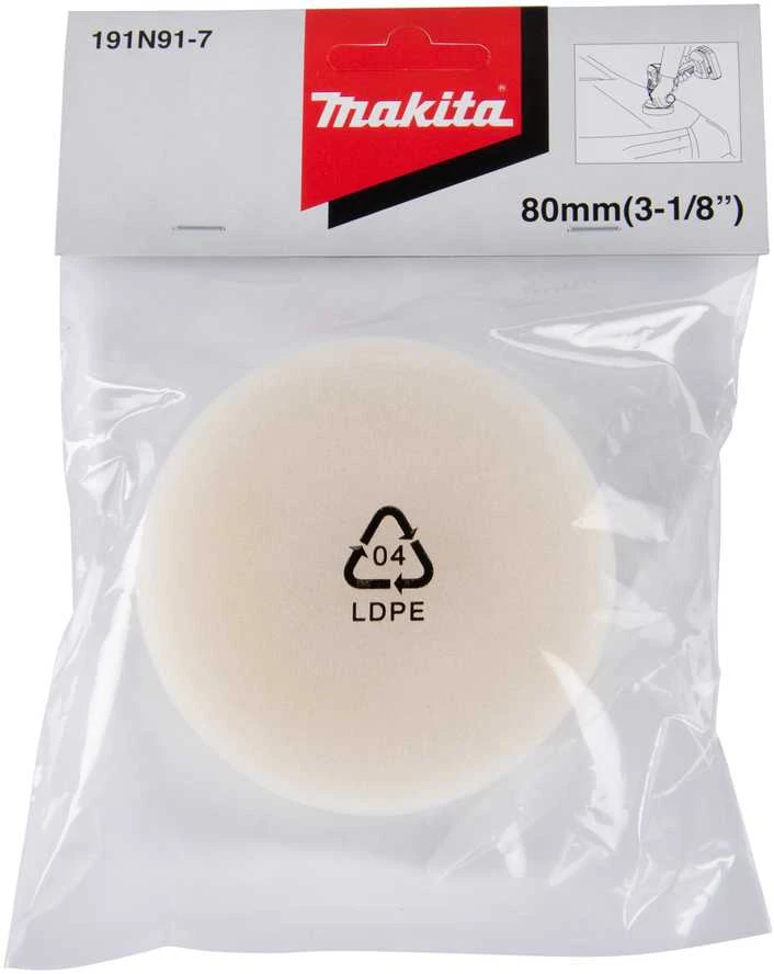 Makita Poliravimo kempinė 80mm, balta 191N91-7