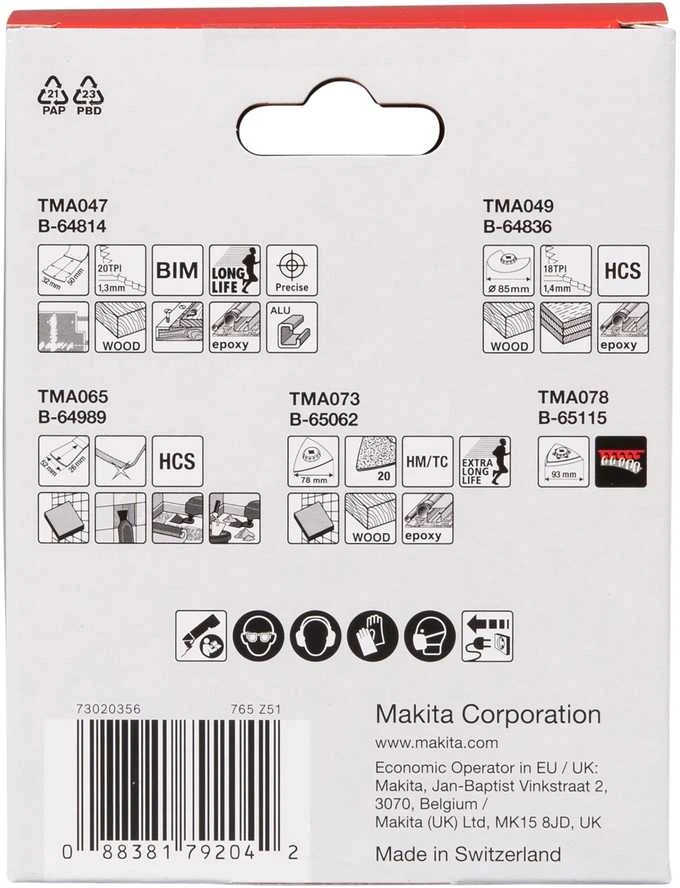 Makita Priedai universaliems švytuokliniams įrankiams su STARLOCK tvirtinimu. E-16994