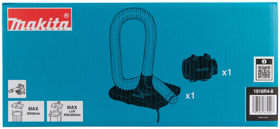 Makita Priedas lapų ir dulkių surinkimui, jungiamas prie pūstuvų-siurbliųl, UB003G / DUB363 1918R4-8 1918R4-8 Pūstuvų-siurblių UB003G / DUB363