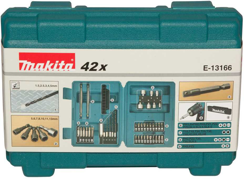 Makita Priedų rinkinys, 42 vnt. E-13166