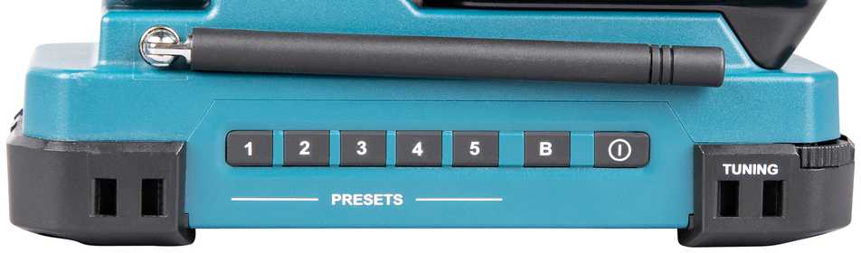 Makita radijas DEAMR052, 10,8V CXT, be akumuliatoriaus ir