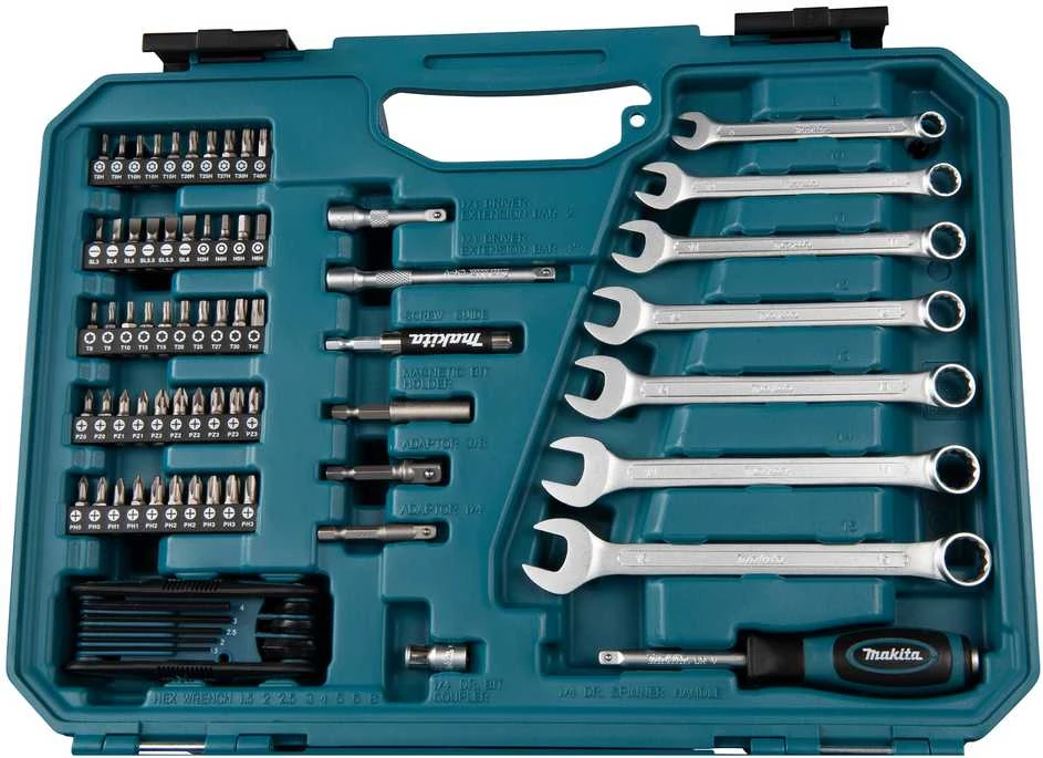 Makita rankinių įrankių rinkinys Makita E-06616 120 vnt.