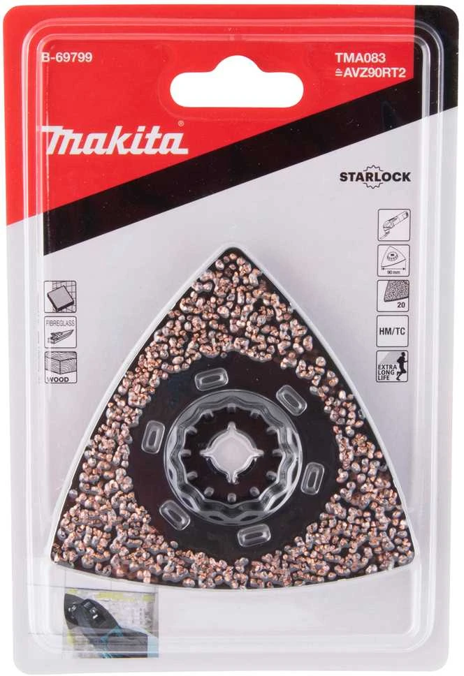 Makita RIFF šlifavimo plokštė 78mm 90 TMA083, TC/HM GRIT #20, STARLOCK B-69799