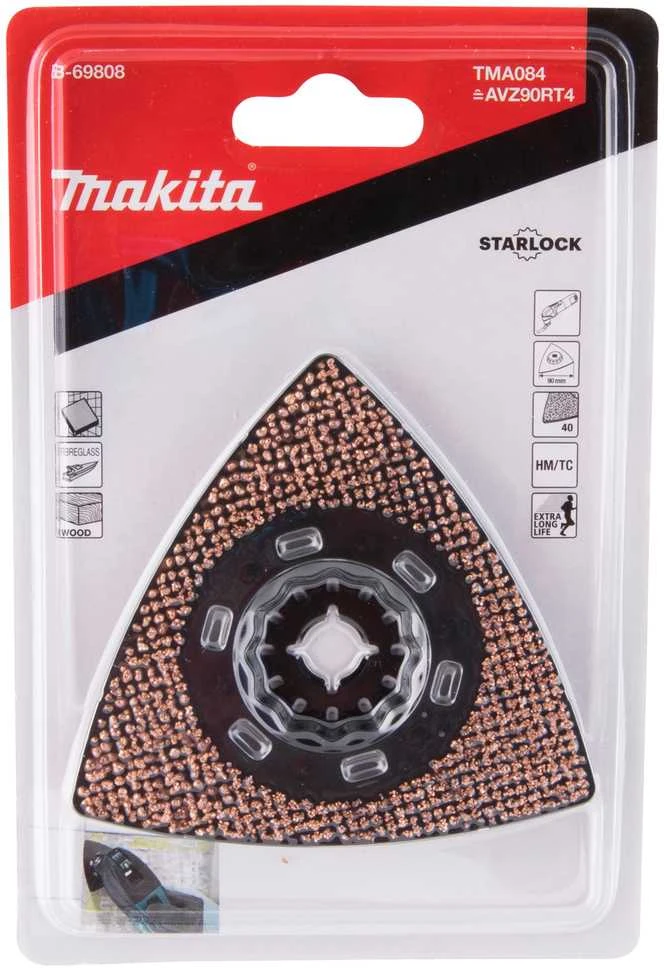 Makita RIFF šlifavimo plokštė 90 TMA084, TC/HM GRIT #40, STARLOCK B-69808
