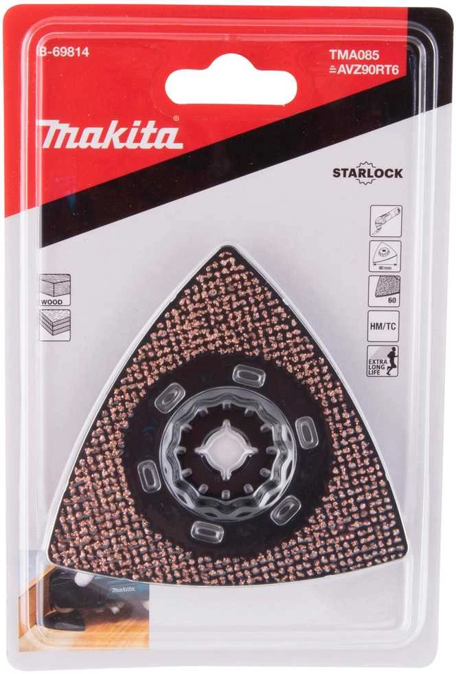 Makita RIFF šlifavimo plokštė 90 TMA085, TC/HM GRIT #60, STARLOCK B-69814