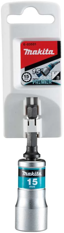 Makita Šarnyrinė sukimo galva H15-80mm,1vnt. Impact Premier E-03501 Hex 15 x 80 mm • 1/4"