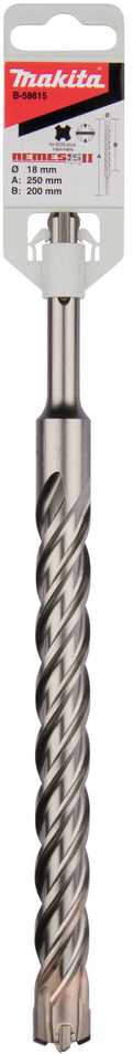 Makita SDS-PLUS Grąžtas 18x200/250mm NEMESIS 2 B-58615