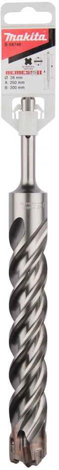 Makita SDS-PLUS Grąžtas 28x200/250mm NEMESIS 2 B-58746