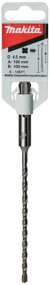 Makita SDS-PLUS grąžtas 4,5 x 100/160mm, V-PLUS E-10671