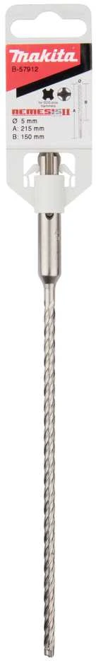Makita SDS-PLUS Grąžtas 5X150/215 mm, NEMESIS2 B-57912