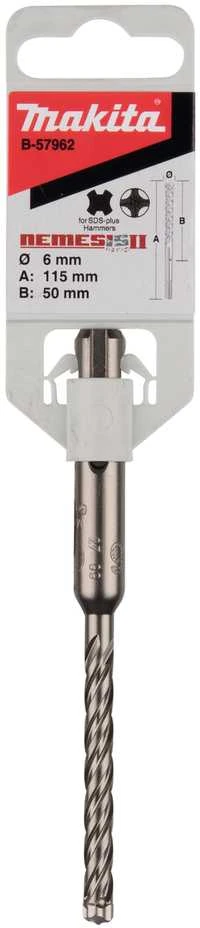Makita SDS-PLUS Grąžtas 6x115mm NEMESIS 2 B-57962