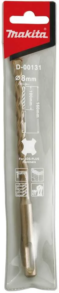 Makita SDS-PLUS Grąžtas 8x160mm STANDARD D-00131