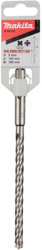 Makita SDS-PLUS Grąžtas 8x165mm NEMESIS 2 B-58104