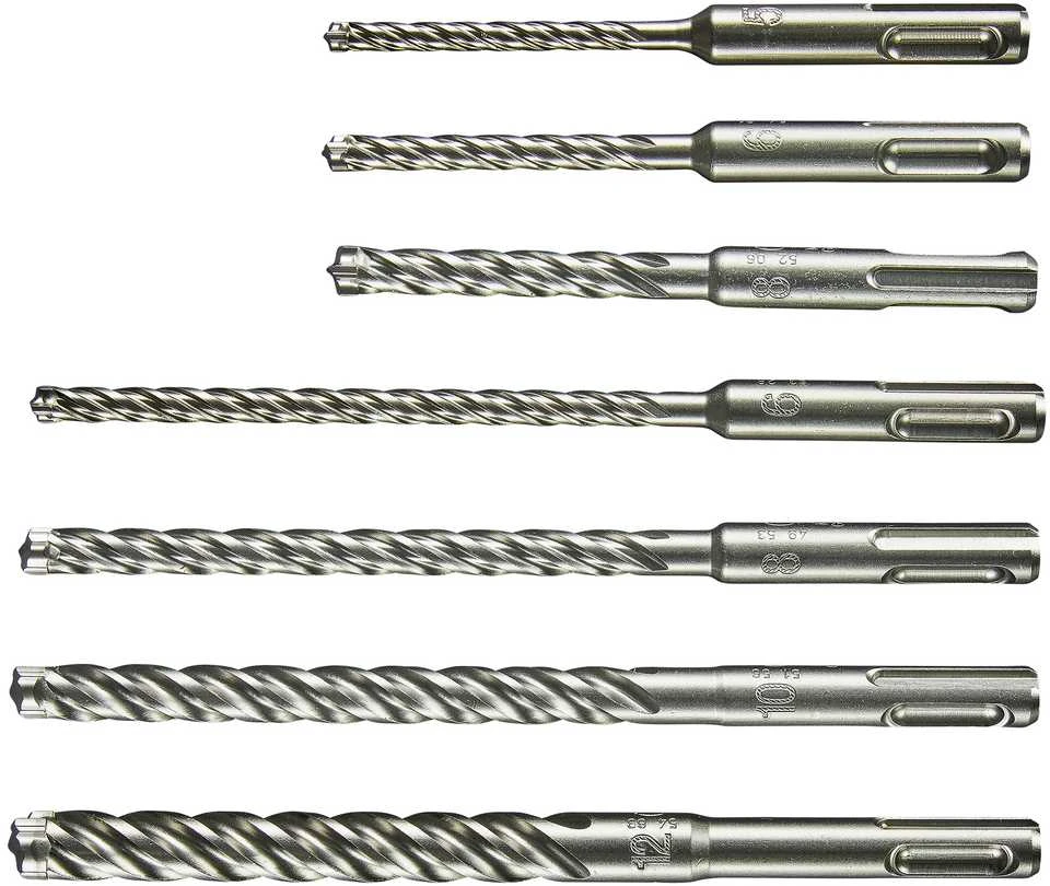 Makita SDS-PLUS Grąžtas NEMESIS 2, 7komplektas E-14928 ( 5x115, 6x115, 6x165, 8x115, 8x165, 10x165, 12x160)