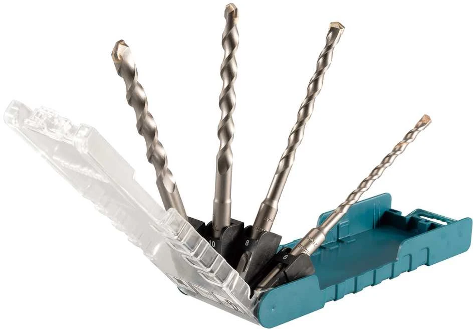 Grąžtas Makita SDS-PLUS Grąžtų Komplektas (6 mm, 8 mm, 10 mm, 12 mm x 160 mm) D-74756