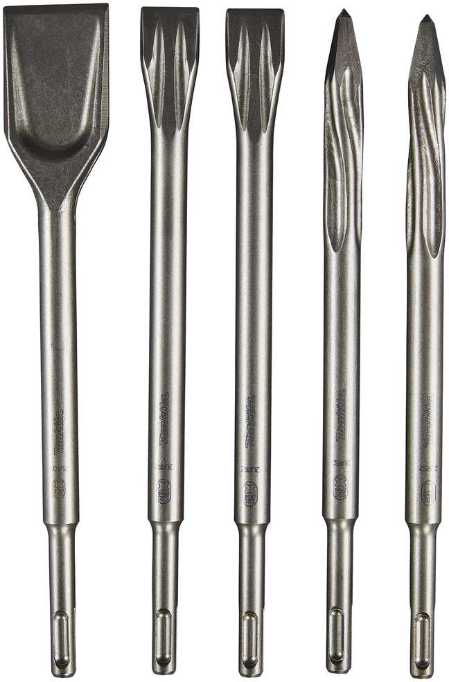 Makita SDS-PLUS Kaltų komplektas (2xKaltas 250mm; 2xKaltas 20x250mm; 1xKaltas 40x250mm) E-13188