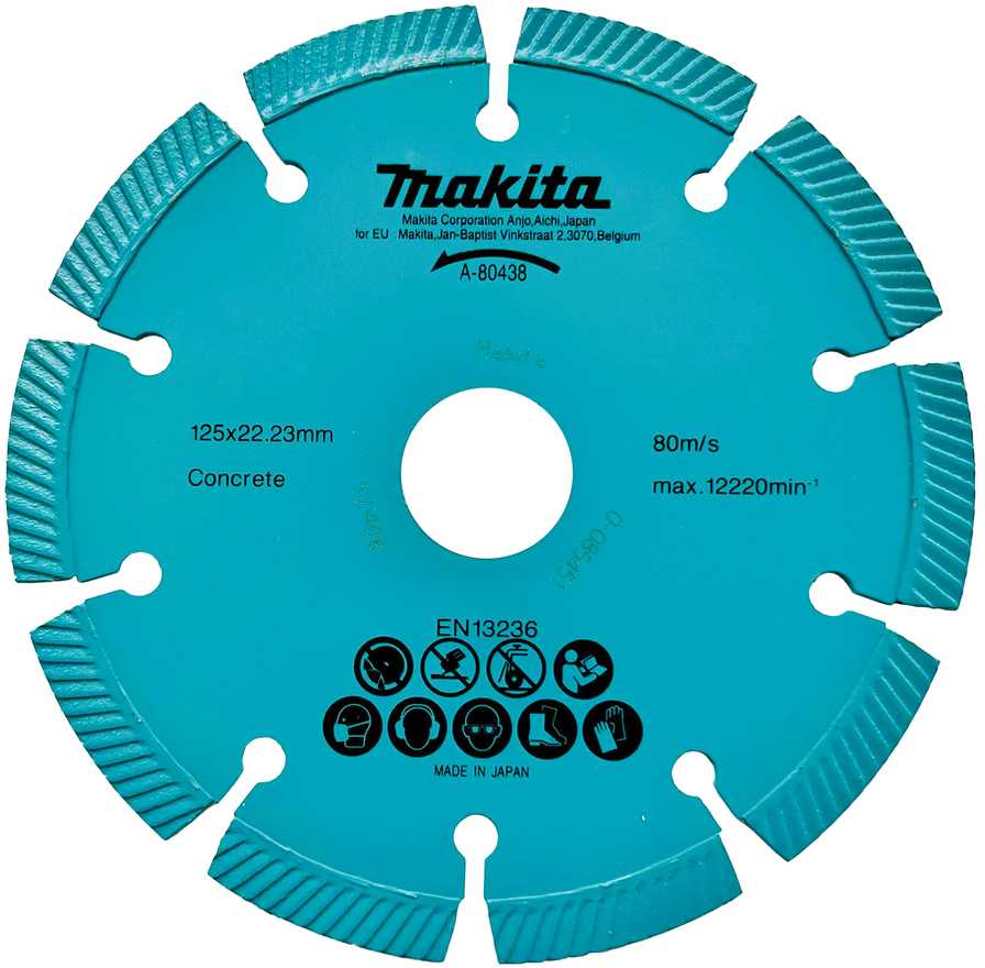 Makita Segmentinis 125MM betonui/akmeniui A-80438