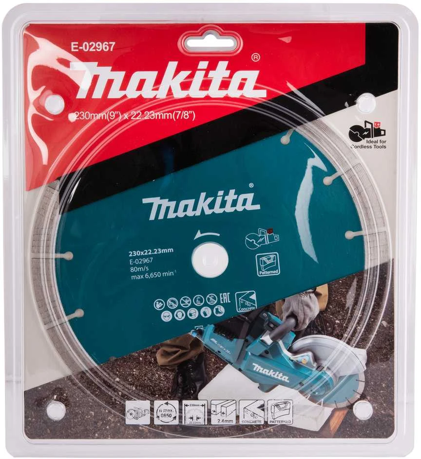 Makita Segmentinis 230MM eko. klasė betonui akumuliatoriniam pjaustytuvui E-02967