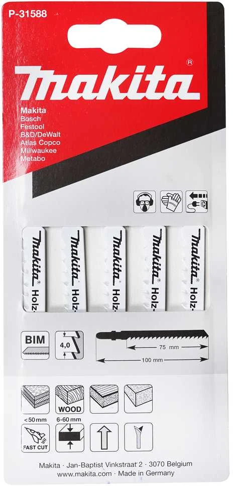 Makita Siaurapjūklio pjūkleliai BIM 4/75MM 5Vnt. P-31588