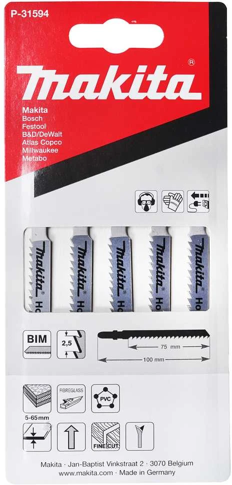 Makita Siaurapjūklio pjūkleliai BIM 4/75MM 5Vnt. P-31594