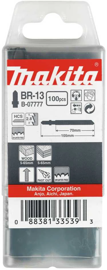Makita Siaurapjūklio pjūkleliai BR-13 64MM 100Vnt. B-07777