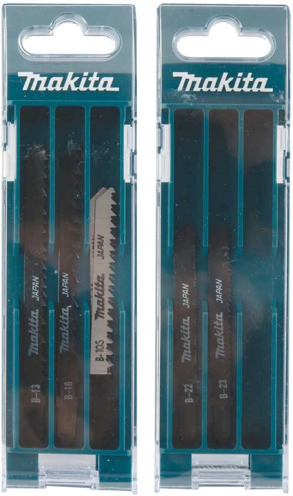 Makita B-44410 Siaurapjūklio pjūklelių komplektas 10 vnt (B-13, B-16, B-22, B-23, B-10S)