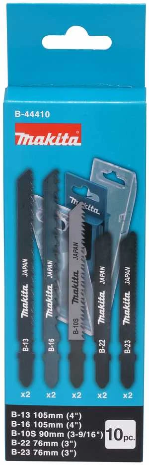 Makita B-44410 Siaurapjūklio pjūklelių komplektas 10 vnt (B-13, B-16, B-22, B-23, B-10S)