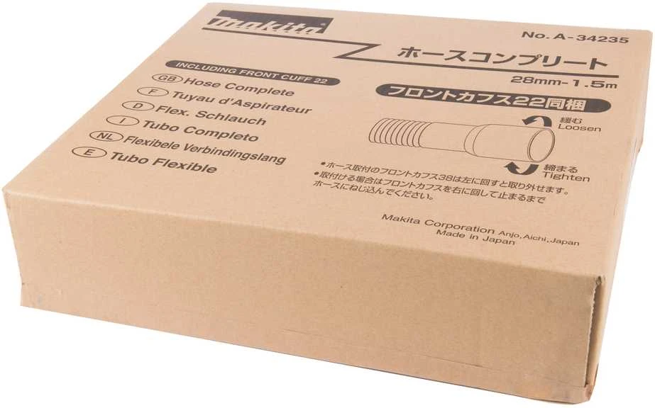 Makita Siurbimo žarna Ø28 mm x 1,5 m DVC260, DVC261, DVC265, DVC860L, DVC861L, VC1310L, VC2510L, VC3210L, VC3211H, VC3211M, VC2211M A-34235