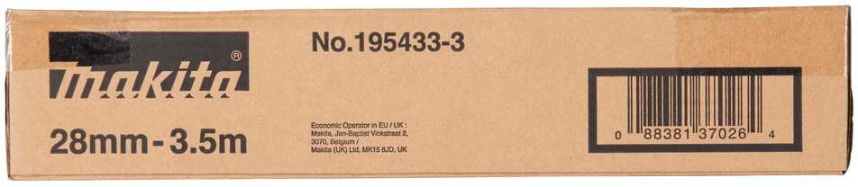 Makita Siurbimo žarna Ø28 mm x 3,5 m DVC260, DVC261, DVC265, DVC860, DVC861, DVC862, DCS863, DVC864, VC2510L, VC3211, VC3210 195433-3