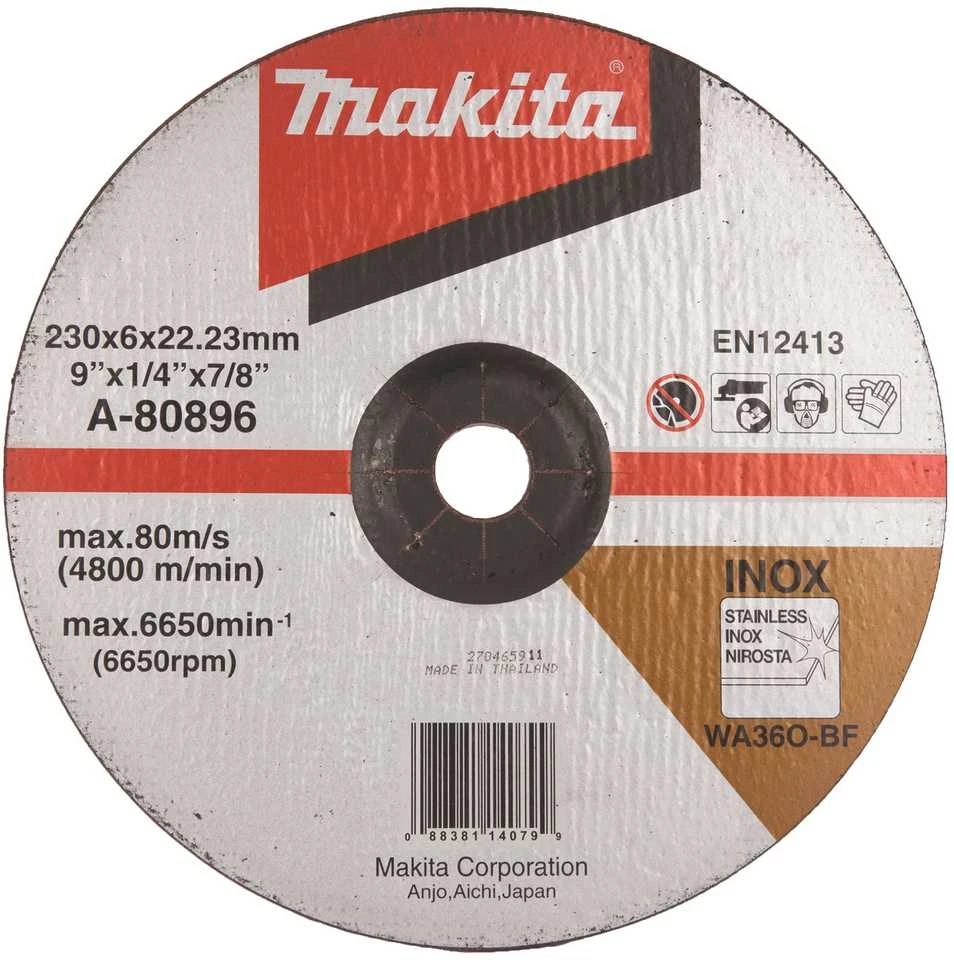 Makita Šlifavimo diskas 230X6 RST (INOX) A-80896