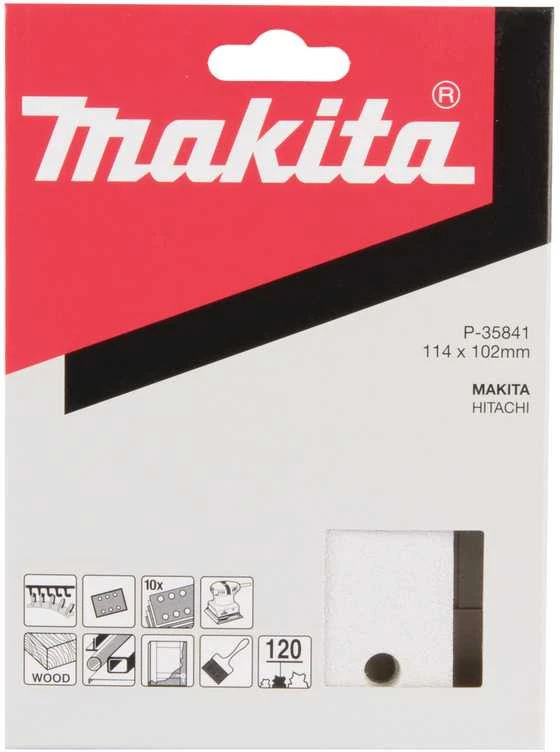 Makita Šlifavimo popierius 114X102 K120(10Vnt.) BO4555 kibusis P-35841