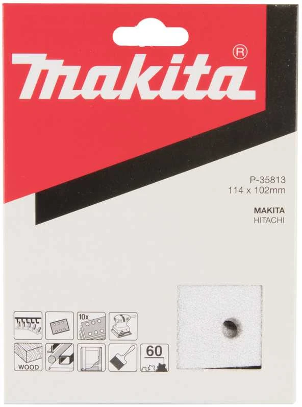 Makita Šlifavimo popierius 114X102 K60(10Vnt.) BO4555 kibusis P-35813