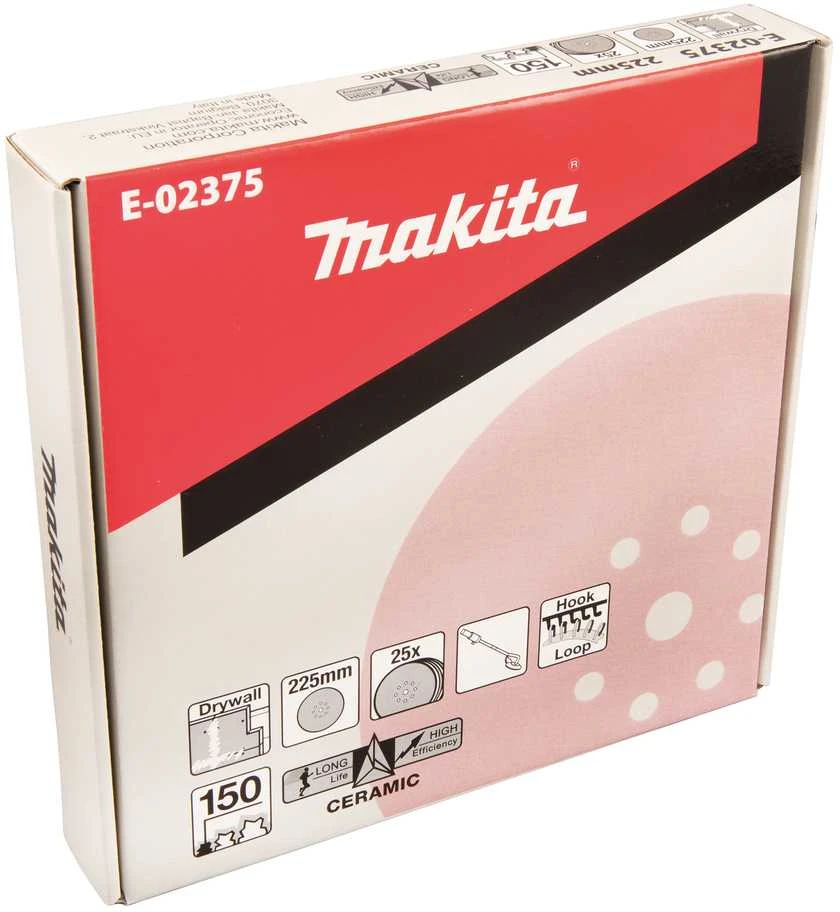 Makita Šlifavimo popierius 225MM K150 (25Vnt.) DSL800 E-02375