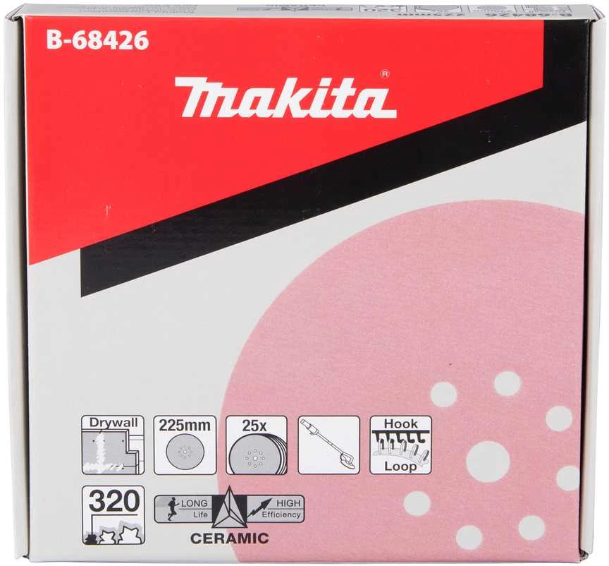 Makita Šlifavimo popierius 225MM K320 (10Vnt.) DSL800 B-68426