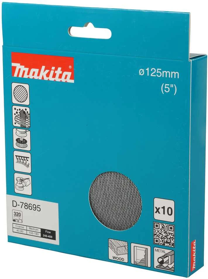 Makita Šlifavimo tinklelis φ125mm A320 (10Vnt.) D-78695