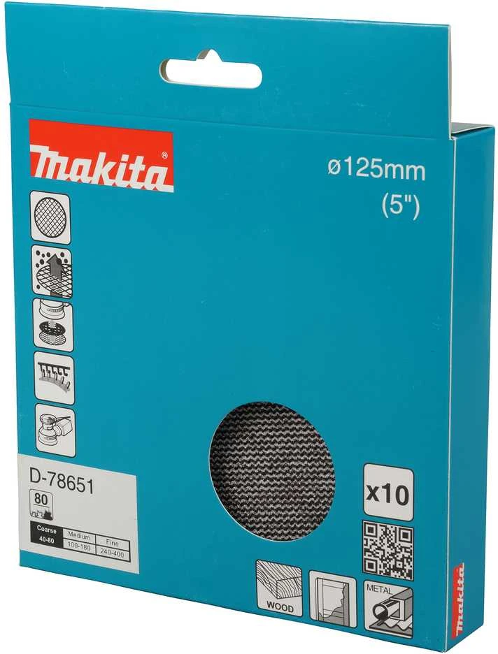 Makita Šlifavimo tinklelis φ125mm A80 D-78651