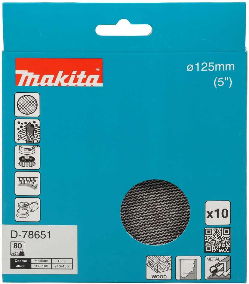 Makita Šlifavimo tinklelis φ125mm A80 D-78651