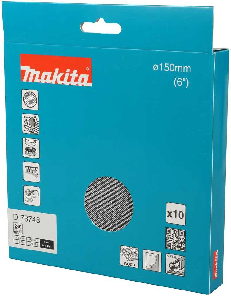 Makita Šlifavimo tinklelis φ150mm A240 (10Vnt.) D-78748